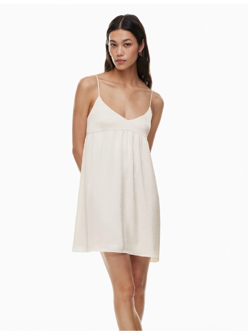 ARITZIA // LOVER SATIN MINI IN LIGHT BIRCH